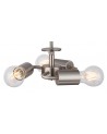 Baymont Satin Nickel  3m 3xE27 Single Pendant c/w 500mm Shade & Frosted Diffuser