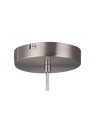 Baymont Satin Nickel  3m 3xE27 Single Pendant c/w 500mm Shade & Frosted Diffuser
