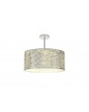 Baymont Polished Chrome 3xE27 50cm x 20cm Silver Leaf Shade