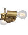 Baymont Antique Brass 3xE27 50cm x 20cm Gold Leaf Shade