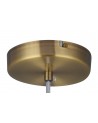 Baymont Antique Brass 1xE27 Single Pendant c/w 400mm Shade & Frosted Diffuser