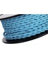 Cavo 1m Blue & White Wave Stripe Braided Twisted 2 Core 0.75mm Cable VDE Approved