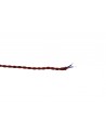 Cavo 1m Red & BlackWave Stripe Braided Twisted 2 Core 0.75mm Cable VDE Approved