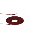 Cavo 1m Red & BlackWave Stripe Braided Twisted 2 Core 0.75mm Cable VDE Approved
