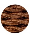 Cavo 1m Red Brown Braided Twisted 2 Core 0.75mm Cable VDE Approved