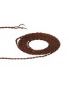Cavo 1m Red Brown Braided Twisted 2 Core 0.75mm Cable VDE Approved