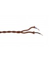 Cavo 1m Red Brown Braided Twisted 2 Core 0.75mm Cable VDE Approved