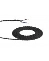 Cavo 1m Grey Braided Twisted 2 Core 0.75mm Cable VDE Approved