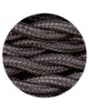 Cavo 1m Grey Braided Twisted 2 Core 0.75mm Cable VDE Approved