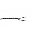 Cavo 1m Grey Braided Twisted 2 Core 0.75mm Cable VDE Approved
