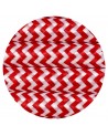Cavo 1m Red & White Wave Stripes Braided 2 Core 0.75mm Cable VDE Approved