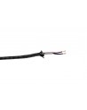Cavo 1m Black & White Spot Braided 2 Core 0.75mm Cable VDE Approved