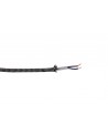 Cavo 1m Black & White Wave Stripe Braided 2 Core 0.75mm Cable VDE Approved