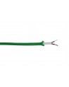 Cavo 1m Blue Green Braided 2 Core 0.75mm Cable VDE Approved