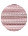 Cavo 1m Pink Braided 2 Core 0.75mm Cable VDE Approved