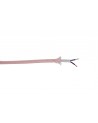 Cavo 1m Pink Braided 2 Core 0.75mm Cable VDE Approved