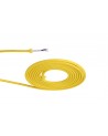 Cavo 1m Yellow Braided 2 Core 0.75mm Cable VDE Approved