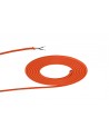 Cavo 1m Orange Braided 2 Core 0.75mm Cable VDE Approved