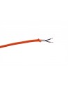 Cavo 1m Orange Braided 2 Core 0.75mm Cable VDE Approved