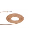 Cavo 1m Rose Gold Braided 2 Core 0.75mm Cable VDE Approved