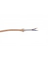 Cavo 1m Rose Gold Braided 2 Core 0.75mm Cable VDE Approved