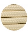 Cavo 1m Beige Braided 2 Core 0.75mm Cable VDE Approved