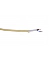 Cavo 1m Beige Braided 2 Core 0.75mm Cable VDE Approved