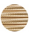 Cavo 1m Gold Braided 2 Core 0.75mm Cable VDE Approved
