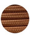 Cavo 1m Red Brown Braided 2 Core 0.75mm Cable VDE Approved
