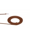 Cavo 1m Dark Brown Braided 2 Core 0.75mm Cable VDE Approved