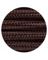 Cavo 1m Dark Brown Braided 2 Core 0.75mm Cable VDE Approved