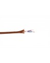Cavo 1m Dark Brown Braided 2 Core 0.75mm Cable VDE Approved