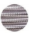 Cavo 1m Silver Braided 2 Core 0.75mm Cable VDE Approved