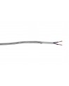 Cavo 1m Silver Braided 2 Core 0.75mm Cable VDE Approved