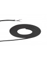 Cavo 1m Grey Braided 2 Core 0.75mm Cable VDE Approved