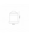 Anya Metal Lampholder Kit, White, E27 (Max 60W) c/w Cable Clamp, NOT Suitable For Shades & Cages