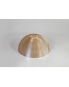 Gilda Dome 20cm Cognac Prismatic Effect Glass Lampshade