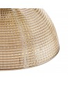 Gilda Dome 20cm Cognac Prismatic Effect Glass Lampshade