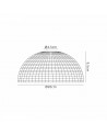 Gilda Dome 20cm Cognac Prismatic Effect Glass Lampshade