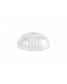 Gilda Shallow Dome 20cm Shell Effect Clear Glass Lampshade