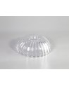 Gilda Shallow Dome 20cm Shell Effect Clear Glass Lampshade
