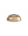 Gilda Shallow Dome 20cm Shell Effect Cognac Glass Lampshade