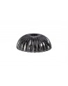 Gilda Shallow Dome 20cm Shell Effect Smoke Glass Lampshade
