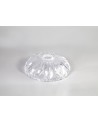 Gilda Dish 20cm Leaf Patterned Clear Glass Lampshade