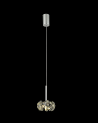 Tamara/Eleanor 1 Light G9 2m Single Pendant With Polished Chrome And Crystal Shade