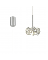 Tamara/Eleanor 1 Light G9 2m Single Pendant With Polished Chrome And Crystal Shade