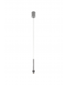 Tamara/Eleanor 1 Light G9 2m Single Pendant With Polished Chrome And Crystal Shade