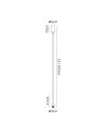 Tamara/Eleanor 1 Light G9 2m Single Pendant With Polished Chrome And Crystal Shade