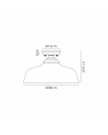 Wisp 1 Light Flush Ceiling E27 With Flat Round 38cm Glass Shade Matt Black/Clear