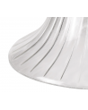Wisp 1 Light Flush Ceiling E27 With Flat Round 38cm Glass Shade Matt Black/Clear